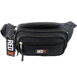 Ladies Mens Canvas Waist BUM BAG by RED X Fanny Pack Handy Travel Holiday Security