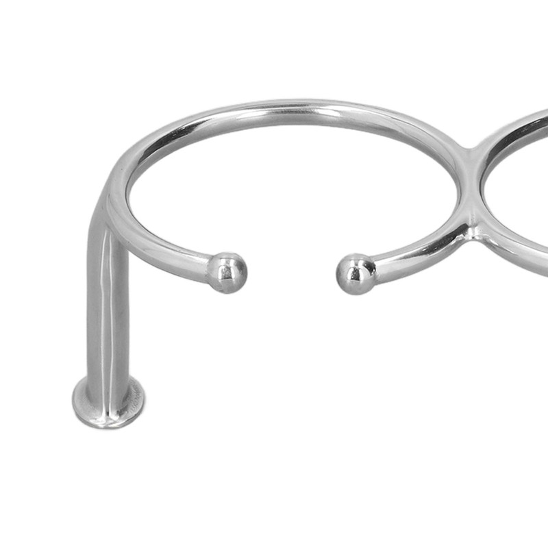 Double Open Ring Cup Holder 316 Stainless Steel Universal for