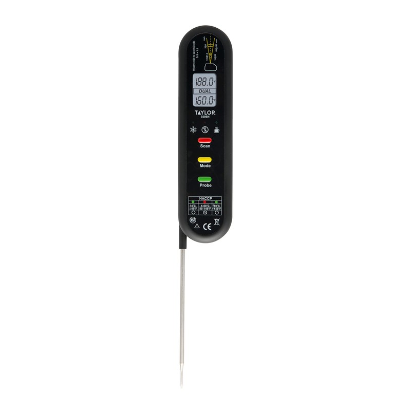Taylor Dual Temp Infrared Thermocouple Thermometer, Multi-Functional Infrared Mode, Dual