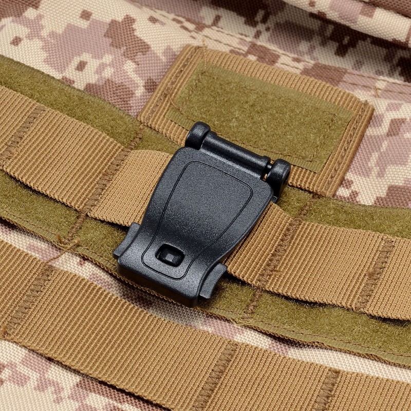 Hikeen MOLLE Compatible Webbing Clip Multi-Purpose MOLLE Clip Tactical Strap