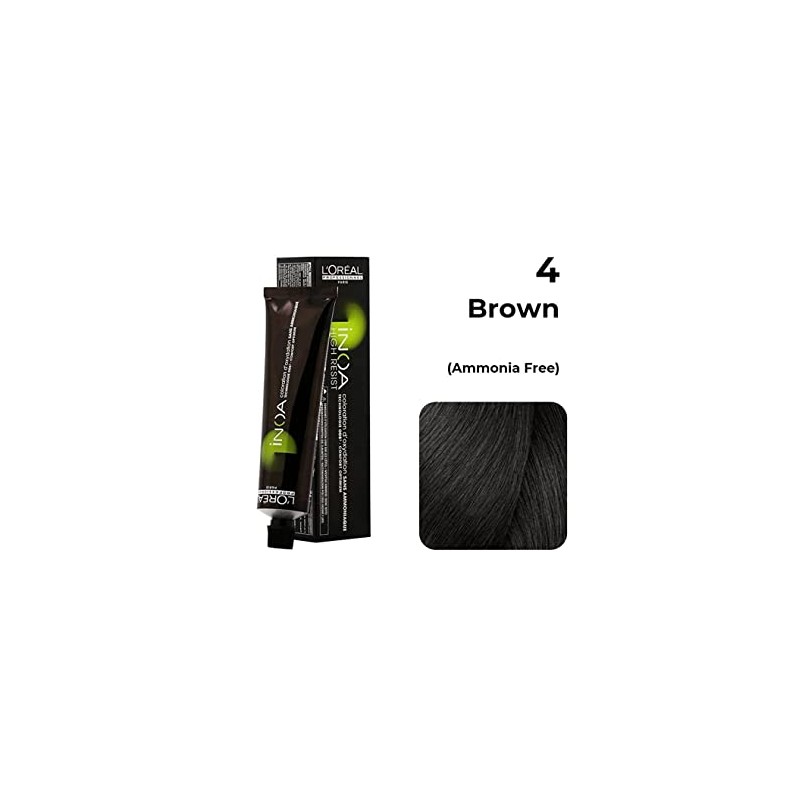 Loreal Professional Inoa Hair Colour NO 4 Brown 60 g