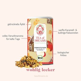 Organic Christmas Tea | "Christmas Treats" | Apple Caramel Tea | Loose Tea | 250g