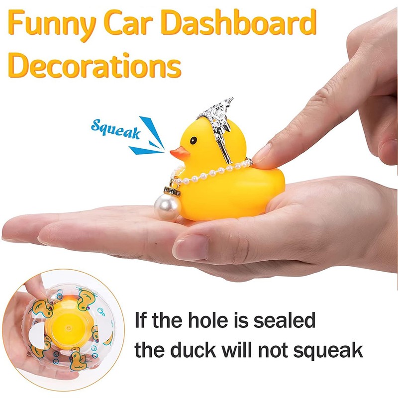 wonuu Car Duck Rubber Duck Car Ornaments Duck Car Dashboard