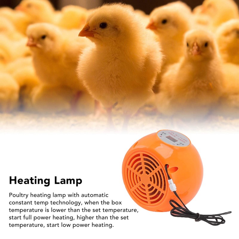 Zerodis Poultry Heater Lamp with Auto Constant Temp for Rabbits