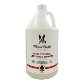 Warren London Shed Control Dog Shampoo for Shedding | 2-in-1 Dog DeShedding Shampoo and Conditioner | Nourishes Hair Follicles w/Grapeseed & Coconut Oil | Anti Shedding Shampoo for Dogs | 1gal