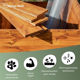 HaGa Metal Vole Mesh - 1 m x 1 m (Sold by the Metre) - Effective Protection for Beds & Lawns | Environmentally Friendly Barrier Against Voles | Robust & Durable for Garden Lovers