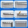 2 PCS Large Metal Dog Door Flap Replacement Bracket Compatible