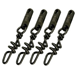 Lobo Lures 750lb Quick Release Big Game Marlin Fishing Heavy Duty Aussie Style Ball Bearing Dredge Corkscrew Swivels (4 Pack)