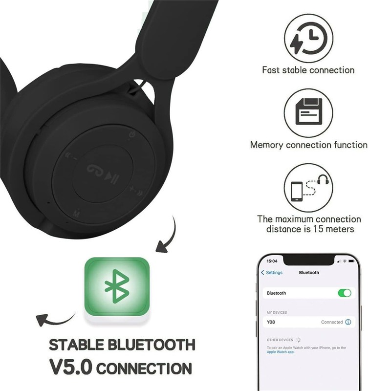 Bluetooth Headphones Over Ear, Kids Bluetooth 5.0 Wireless Headphones for