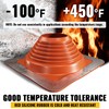 VIVIDA #7 Silicone Metal Roof Pipe Boot, High Temp Flexible