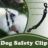 DORUI Dog Safety Clip for Prong Collar, Waterproof Leash Backup