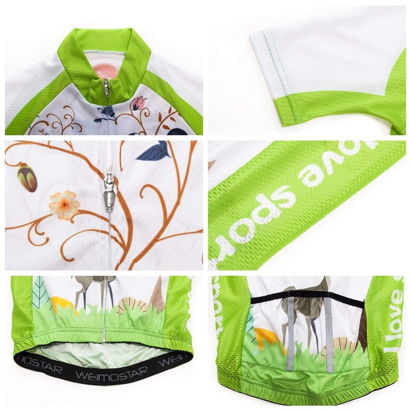 Conjunto de playera de ciclismo para niños, ropa para niños