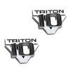 2 Pack Triton V10 Emblem Replacement for 2005-2011 Tailgate 3D
