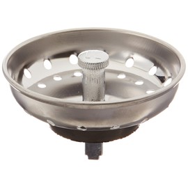 Plumb Pak K22022 Replacement Fixed Post Strainer Basket, Stainless Steel, 3-1/2 In.