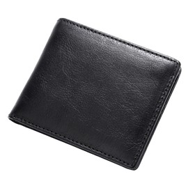 Leather Wallets for Men | Bifold Wallets | RFID Blocking | ID Wallet | Thoughtful Gift for dad | Black Wallet