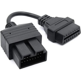 E-Car Connection 20 Pin OBD to 16 Pin Female OBD2 Diagnostic Adapter Connector Cable for KIA