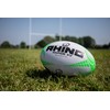 Rhino Rapide XV Rugby Ball, White/Green, Size 5