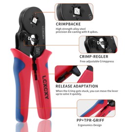 Crimping Pliers Wire End Ferrules Set for 0.25-10 mm², Cable Lug Set 1200 Pieces, Insulated High-Quality Crimping Pliers Set, Wire End Ferrules, Electrician Professional Crimping Tool Set, Crimping