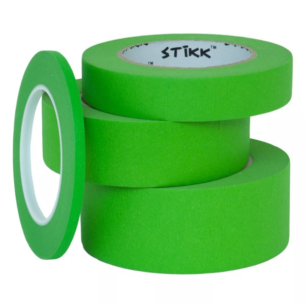 STIKK TAPE 3 Pack 1/4" inch x 60yd STIKK Green