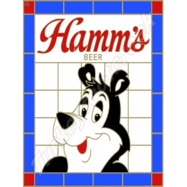Hamm's Beer Bear 18" x 24" Metal Sign