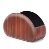 QIELIZI Remote Control Holder, PU Leather Remote Caddy Desktop Organizer