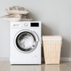 3 Pcs Breathable Canvas Laundry Drawstring Bags with Carrying Handles,