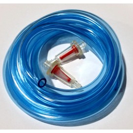 HDM Go Cart Kart Racing Clone OHV 6ft BLUE fuel gas line hose two inline filter kit
