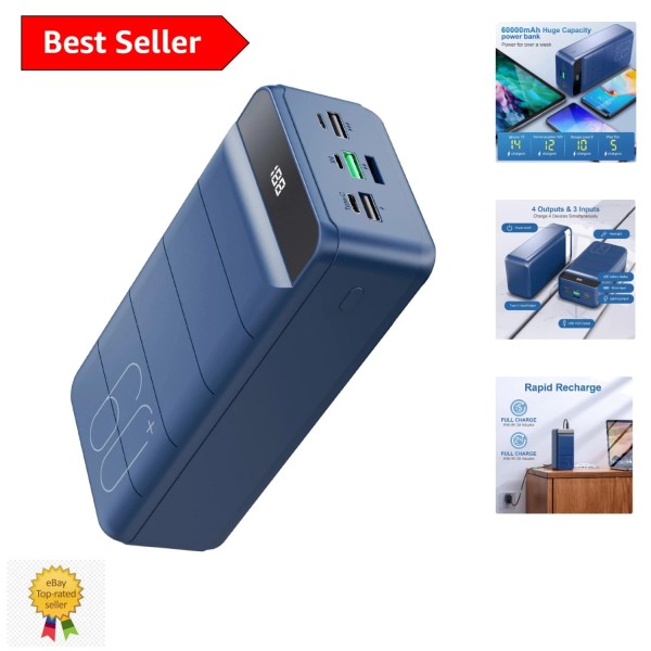 Unbranded 60000mAh Power Bank with Fast Charging - Ultimate Portable