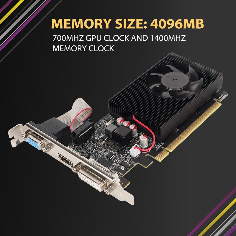 Low Profile GPU 4G DDR3 128bit 700MHz 1400MHz HD DVI
