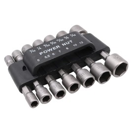 ZONADA 14pcs in set Power Nut Driver Bit Sets 1/4'' Hex Nut Driver Master Kit for Quick Change Chuck, Electric Hand Drill, Screwdriver