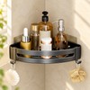 Aluminum Shower Caddy for Bathroom Storage – No-Drill Wall-Mounted Organizer