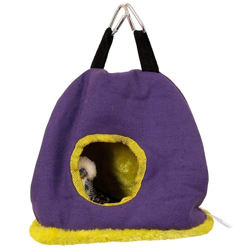 PARROT ESSENTIALS Medium Bird House Snuggle Hut Hideaway for Parrots,