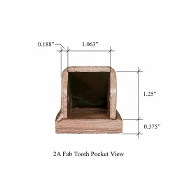 Quality Aftermarket 4 - Bucket Fabricated Dirt Tooth - T2A , 2A ,  2A FAB
