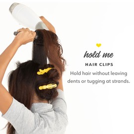 Drybar Hold Me Hair Clips - hold small to large sections of hair, Alligator jaw design, no slipping, perfect for wet and dry styling, pack of 4, great for all hair types