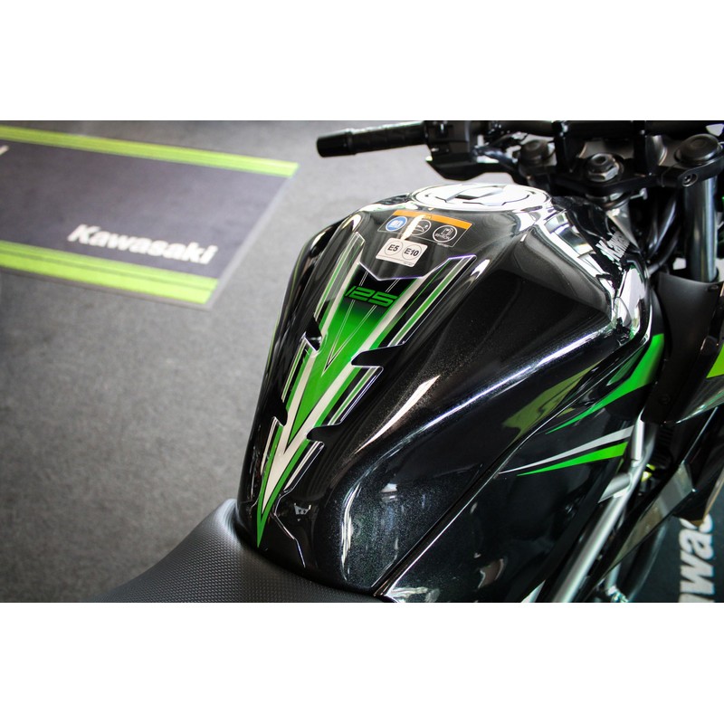 Tankpad Tank Sticker Green Tank Protector Compatible with Kawasaki Z125