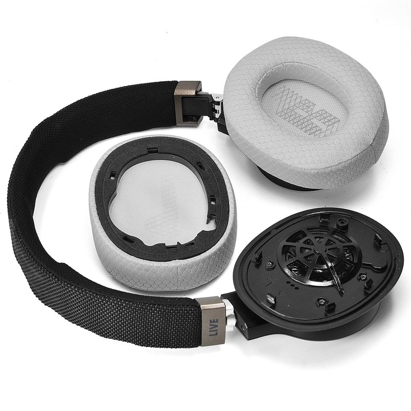 Live 650 BTNC Ear Cushion Fabric and Memory Foam Ear