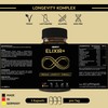 UberFit® ELIXIR+ Longevity - Kapseln [PREMIUM-QUALITÄT] - mit Resveratrol 490mg,
