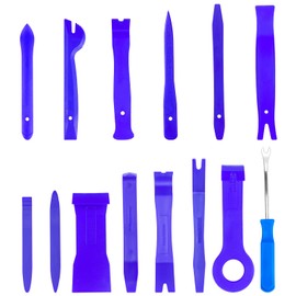 Fousenuk 14-Piece Car Disassembly Tools Set, Blue, Tools Trim Wedges Trim Tool, Pry Tool, Car, Plastic Pry Tool for Removal, Car Door, Door Trim and Panels