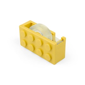 Sticky Tape Dispensers, AMONENZ Desktop Tape Dispenser, Yellow Tape Dispenser, Building Blocks Tape Dispenser, Cellotape Dispenser für Schreibtische, Restaurants, Blumenläden