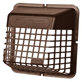 Deflecto Universal Bird Guard Dryer Vent Cover, For Use with 4 Inches Clothes Dryer Vents, Brown (UBGBB)