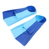 2pcs Swim Fins 2 Colour Blue Silicone Anti Slip Swimming