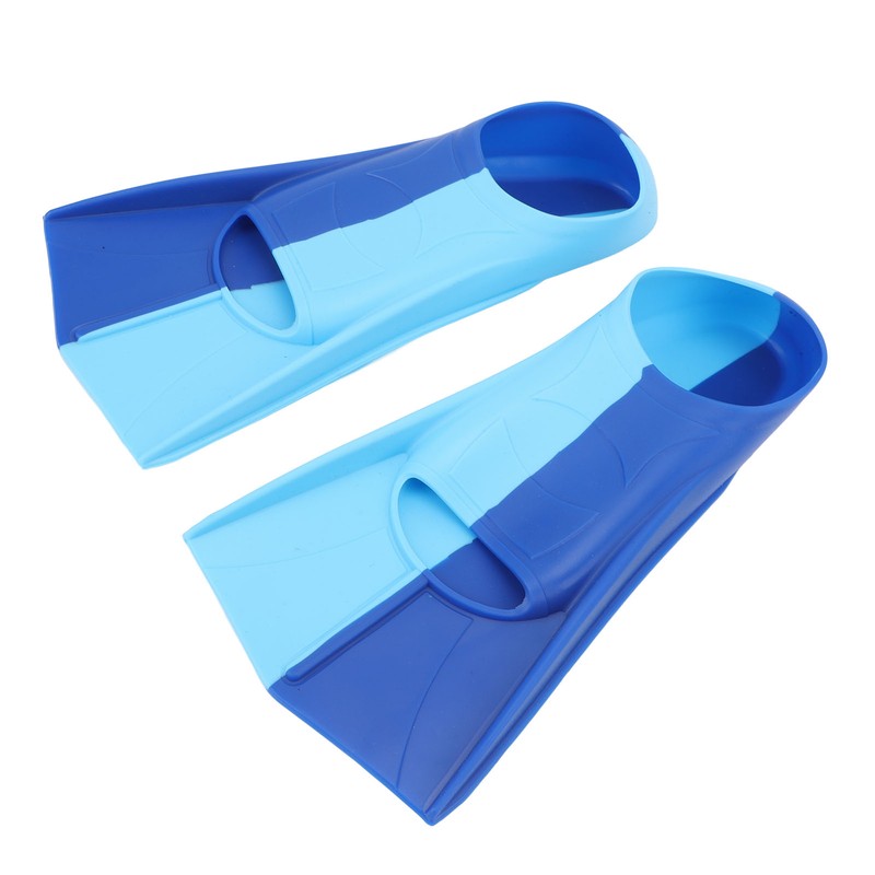 2pcs Swim Fins 2 Colour Blue Silicone Anti Slip Swimming