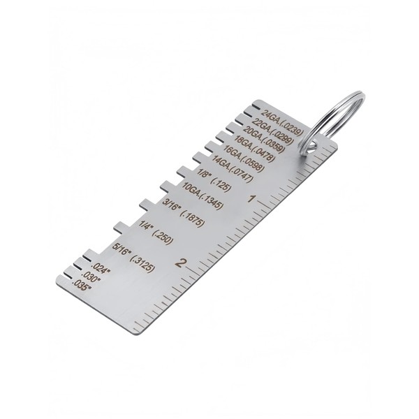 luvillyMetal Plate Thickness Gauge, Thickness Gauges Coating Size Detection Tool,