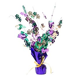 Mardi Gras Gleam 'N Burst Centerpiece Party Accessory (1 count) (1/Pkg)
