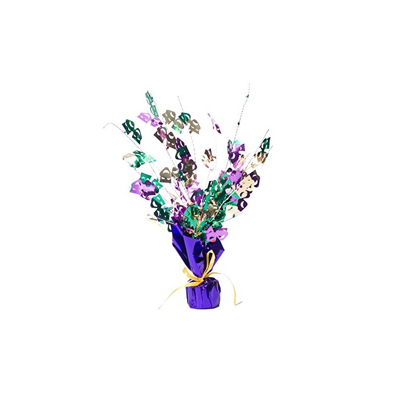 Mardi Gras Gleam 'N Burst Centerpiece Party Accessory (1 count)