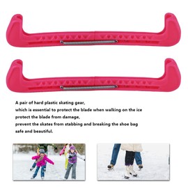 Skate Blade Guards, Lightweight Durable Strong Ice Hockey Skate Guards, Professional Use for Sports Skiing Shoe(Pink)