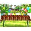 Buxiuer Juneteenth Tablecloth African American Party Decoration Kente Print Disposable
