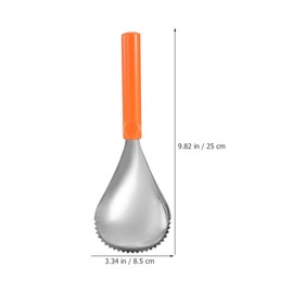 MAGICLULU Serrated Spoon Fruit Corer Fruit Scraper Pumpkin Core Remover Scoop Pumpkin Pulp Separator Pear Pitter Stainless Steel Veggie Vegetable Corer Pumpkin Corer Scooper for Home Kitchen