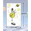 BARRU Space Children's Tattoo, 12 Sheets Luminous Tattoos Children, Skin-Friendly