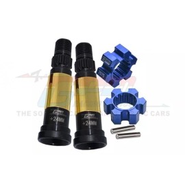 For Axial, For GPM GPM Harden Steel F/R CVD Joint +24mm+Alu 7075 Wheel Hex Hubs For TRAXXAS X-Maxx